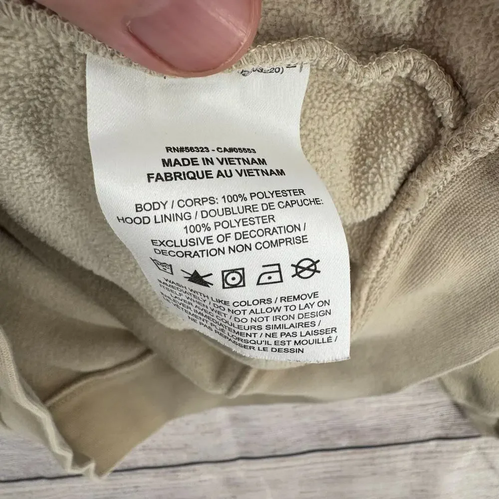 Nike Jordan Essential Winter Fleece Jacket Men's Size Medium Beige/Tan